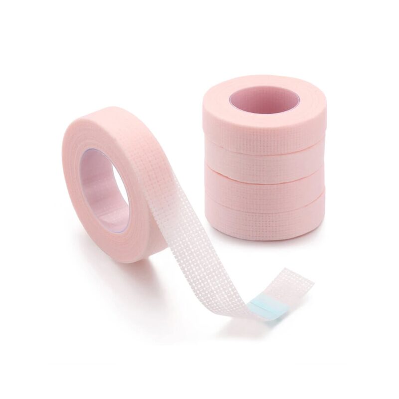Pink eyelash tape